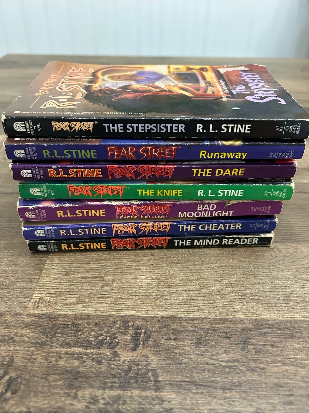 VTG 90s R.L. Stine Fear Street Paperback Book Lot (7) YA Horror